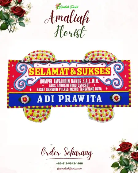 Papan Bunga Ucapan Selamat Tabir Timur